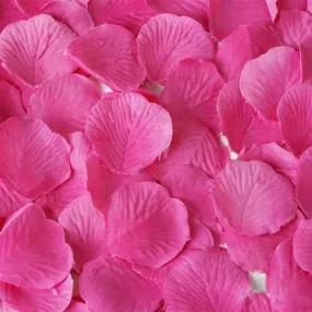 500 Silk Rose Petals For Wedding Party Table Confetti Decoration - Fushia