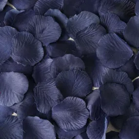 500 Silk Rose Petals For Wedding Party Table Confetti Decoration - Navy Blue