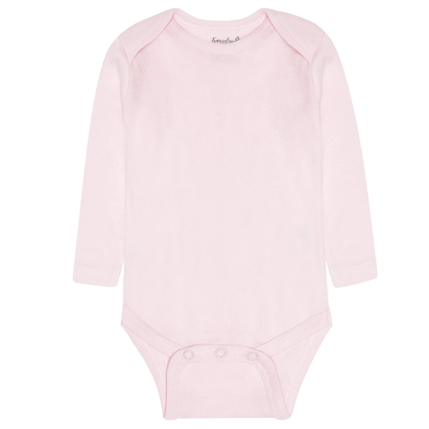 7 Pack Pink Long Sleeve Baby Bodysuits for Girls