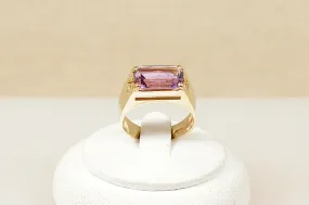 9ct Gold & Amethyst Designer Ring