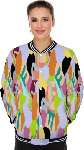 Abstract Wild Button Up Classic Jackets