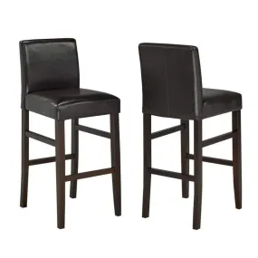 Anthony 29" Espresso Bar Stools (Set of 2)