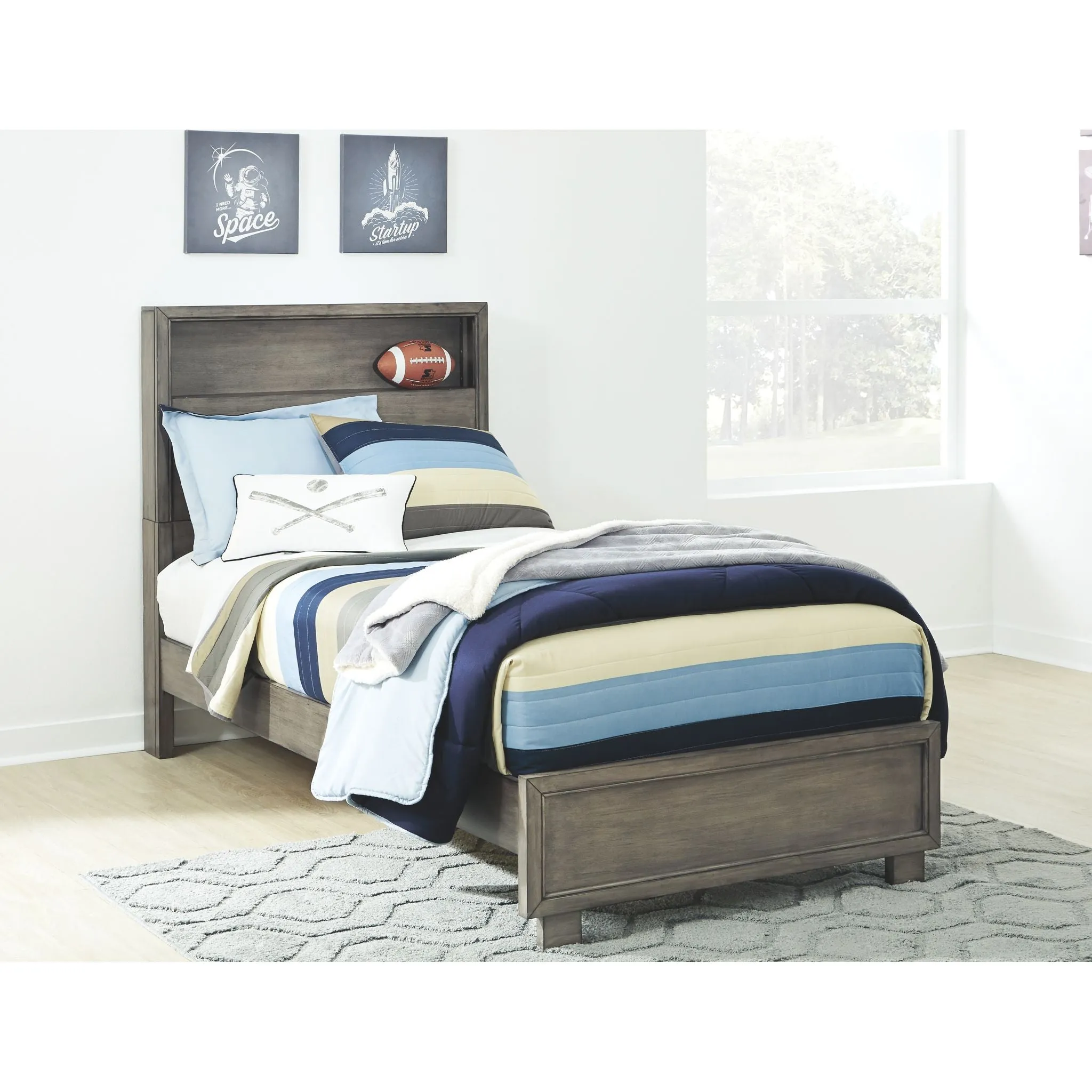 Arnett 8 Piece Twin Bookcase Bed Bedroom Package