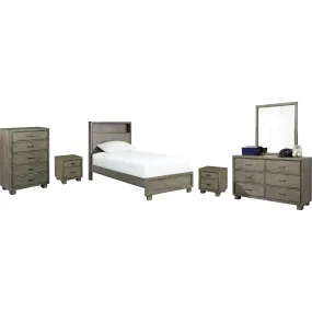 Arnett 8 Piece Twin Bookcase Bed Bedroom Package