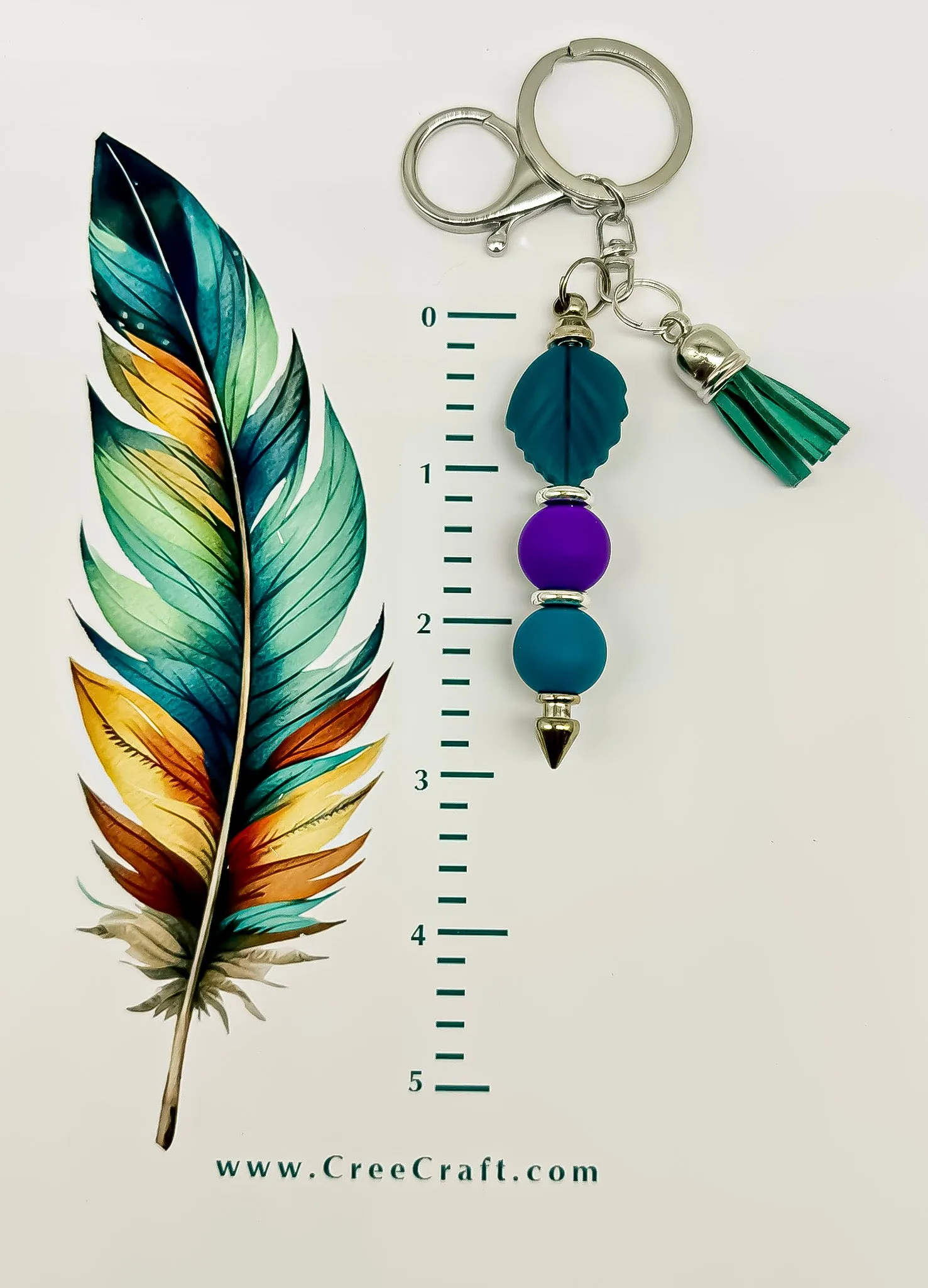 Bar Key Chain - Leaf