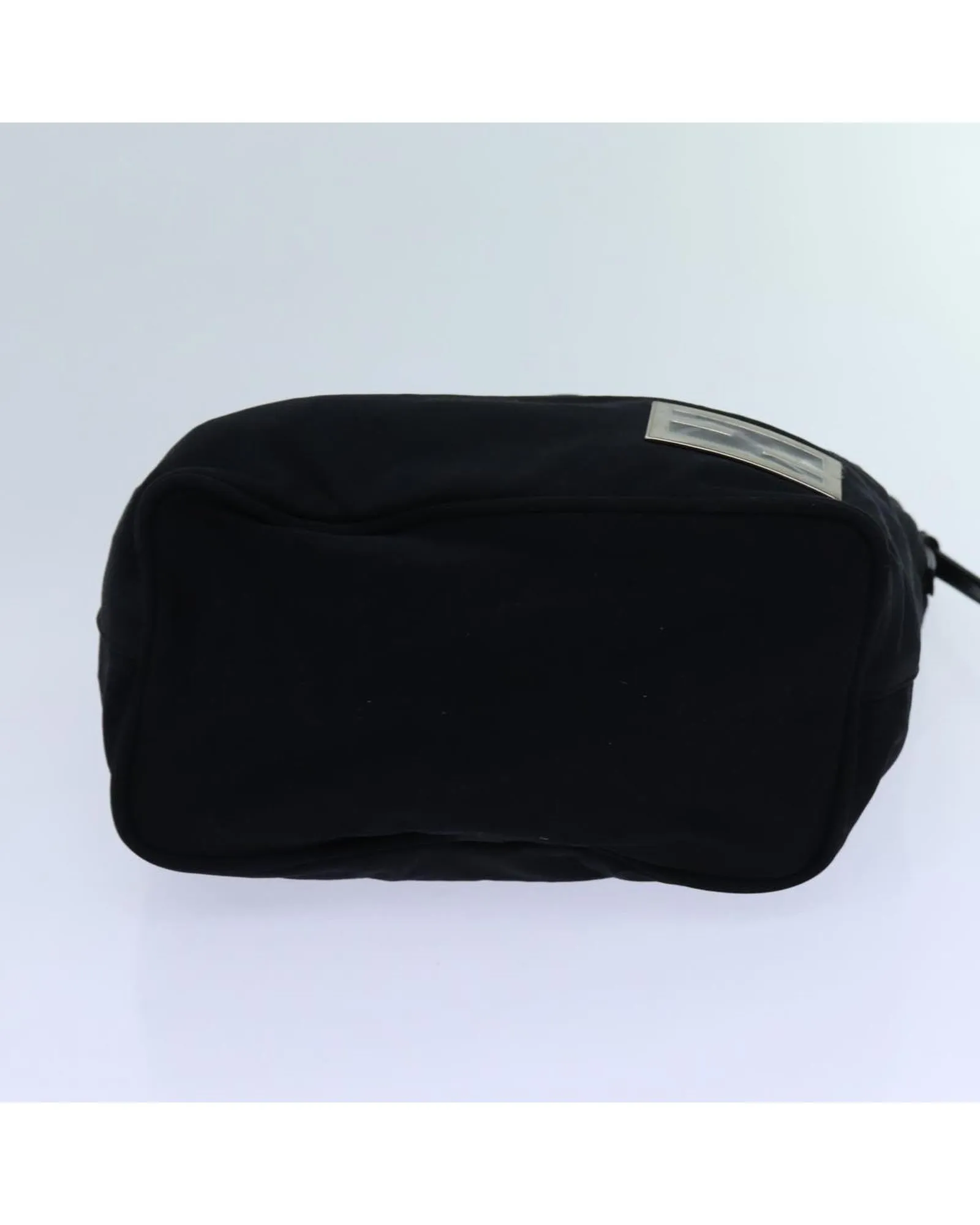 Black Nylon Hand Bag with Minimalist Design