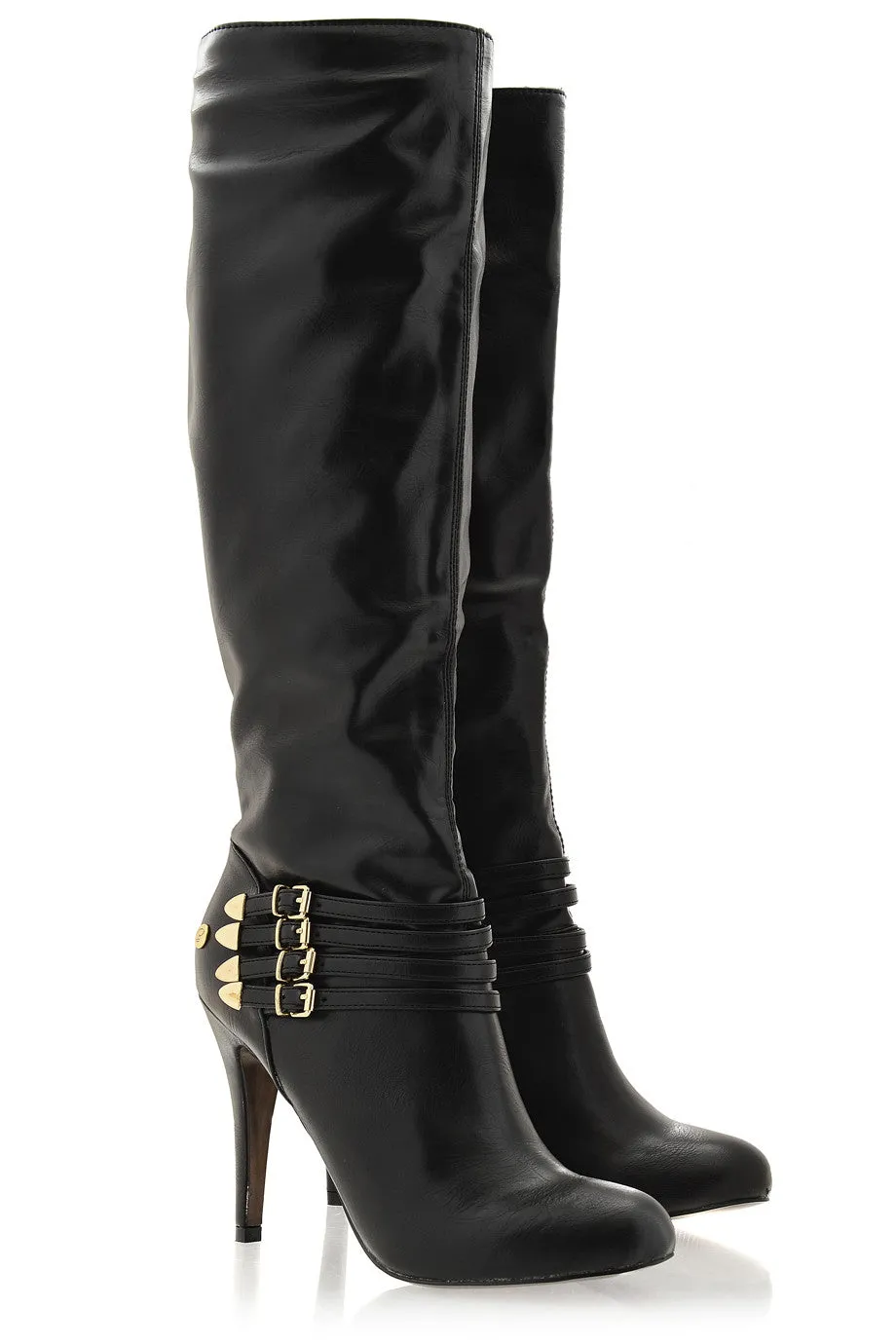 BLINK RONNA Black Knee High Boots