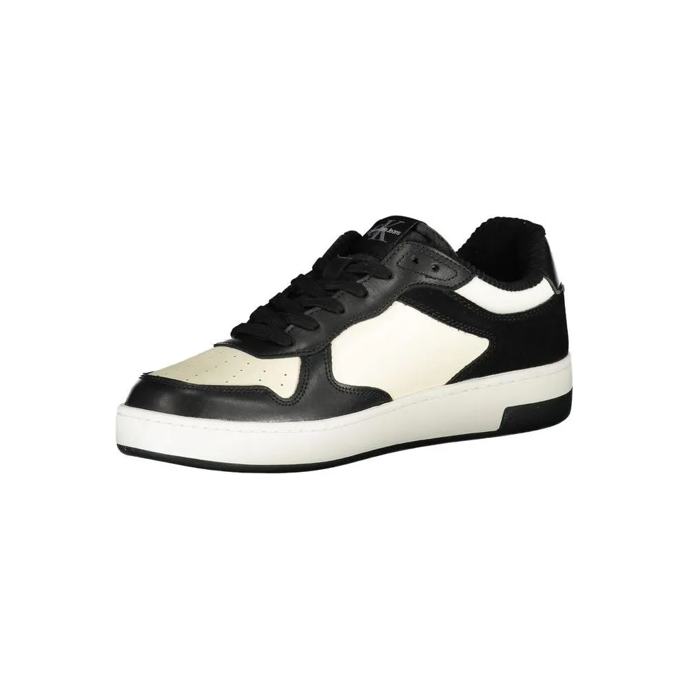 Calvin Klein Sleek Black Sneakers with Contrast Details