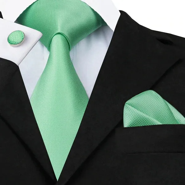 Classy Men Mint Green Silk Tie