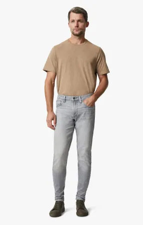 Cool Tapered Leg Jeans In Light Grey Urban