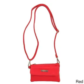 Crossbody handbags | Diophy Multiple Compartment Crossbody Handbag - Red