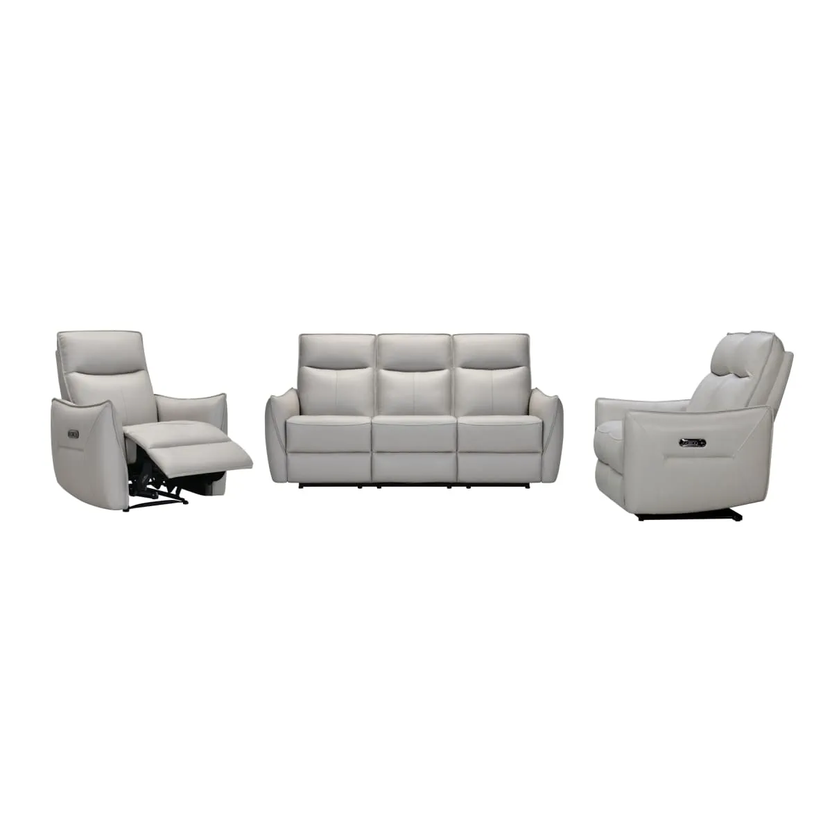 Crownmark Leather Power Recliner Loveseat