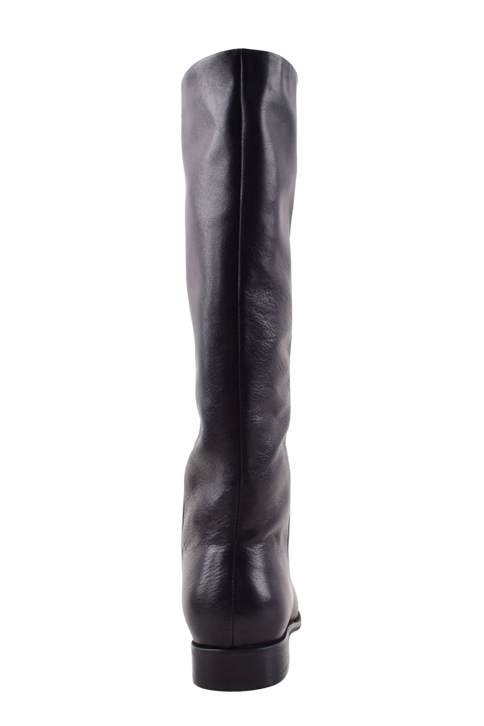 Dolton High Knee Black Leather Boots