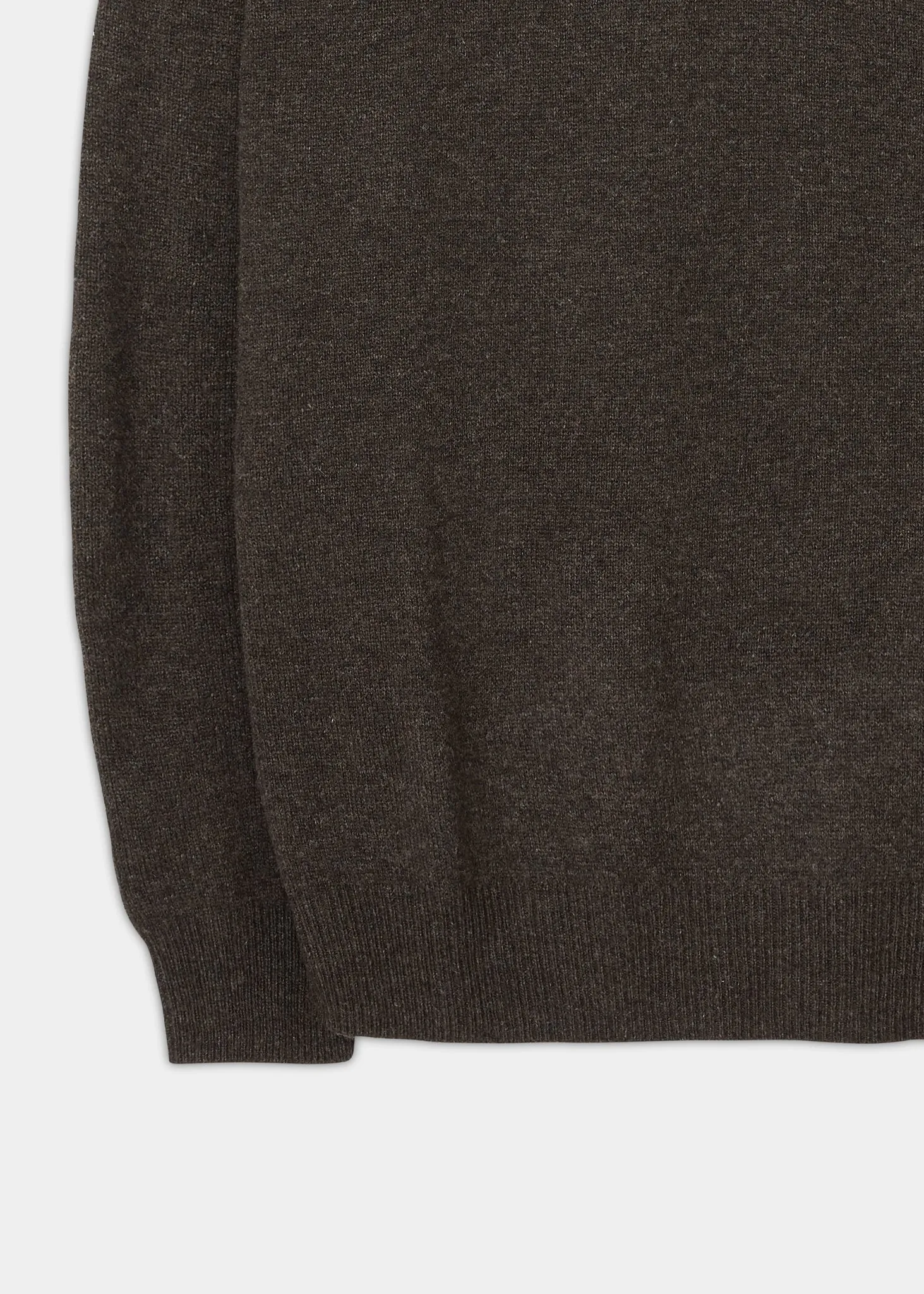 Dorset Men's Lambswool Jumper in Cocoa - Classic Fit