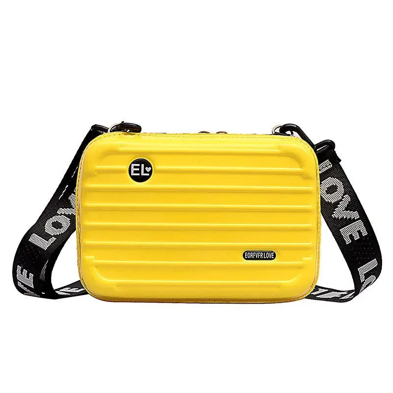 Fashion Women Mini Suitcase Shape Crossbody Bag