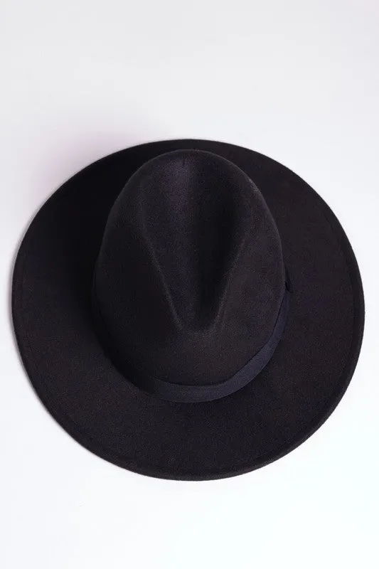 FAUX SUEDE GATSBY STYLE FEDORA