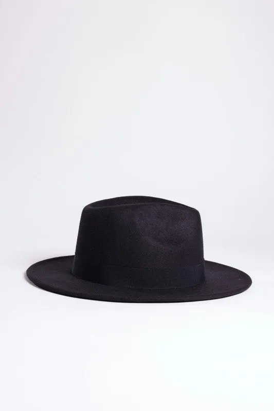 FAUX SUEDE GATSBY STYLE FEDORA