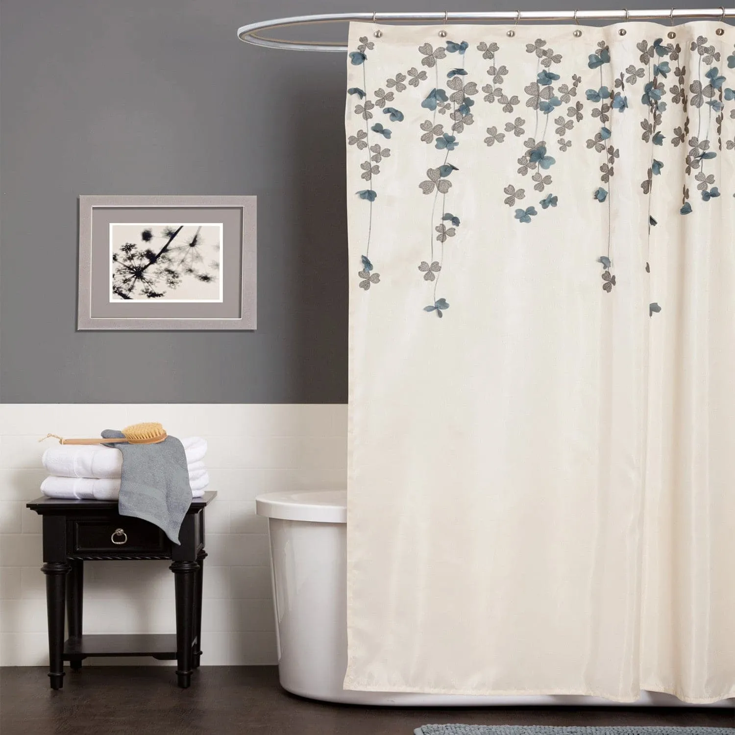 Flower Drops Shower Curtain