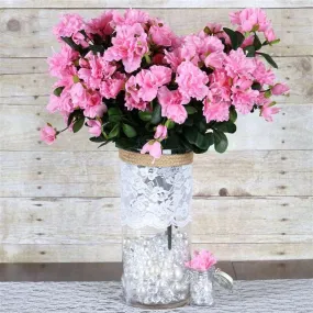 Gardenia Bush Artificial Silk Flowers - Pink