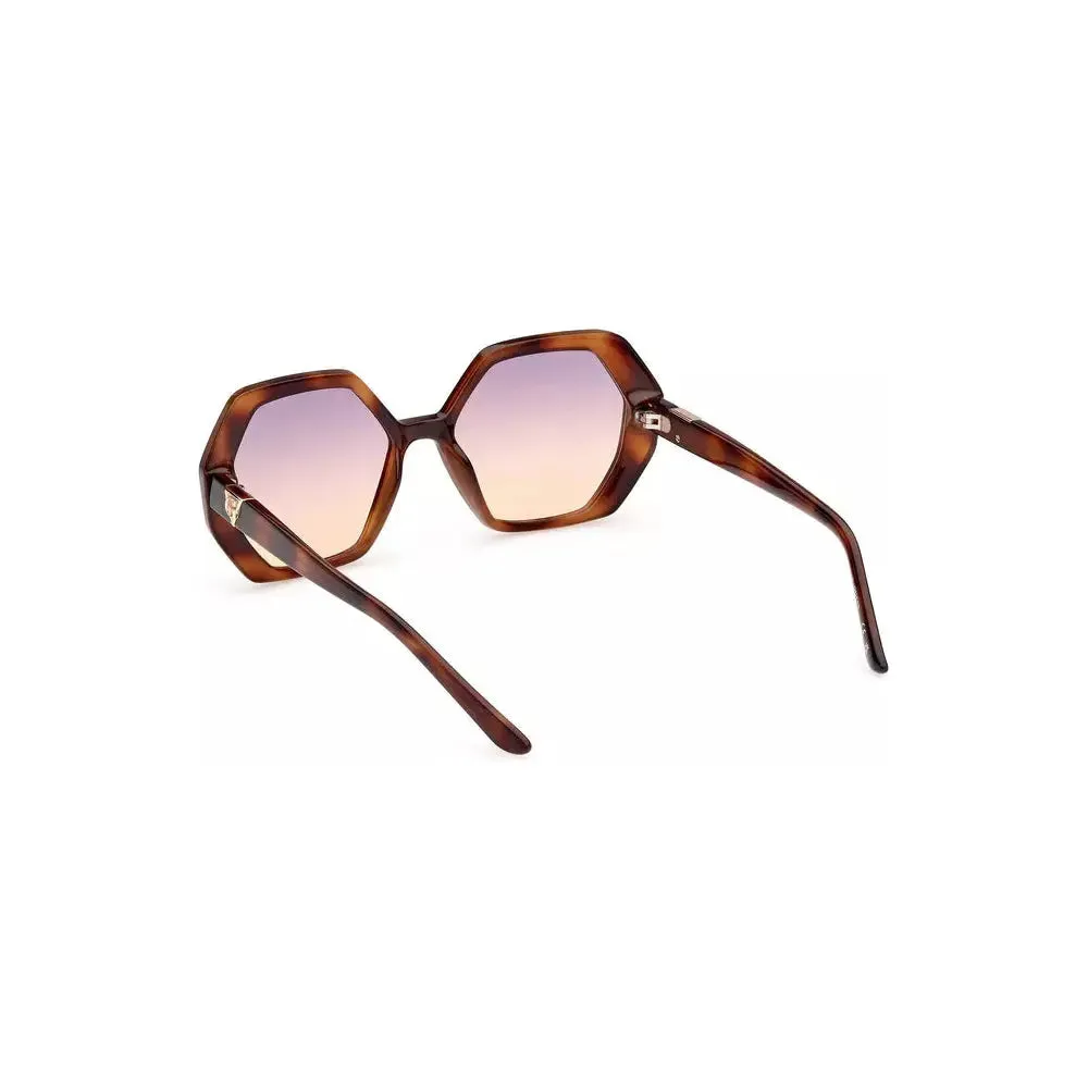 Guess Jeans Brown Injected Plastic Women Sunglasses