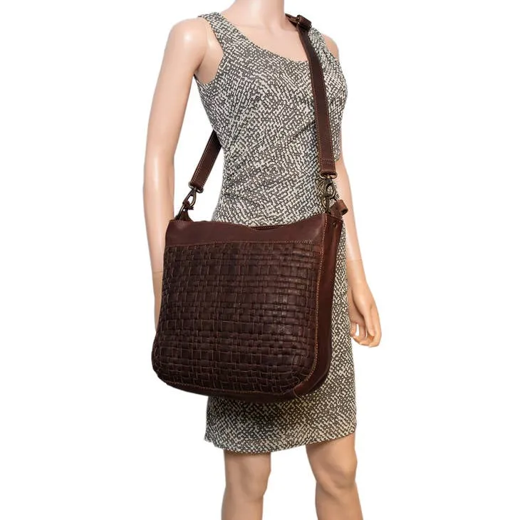 Jessica Supple Braided Leather Shoulder Bag