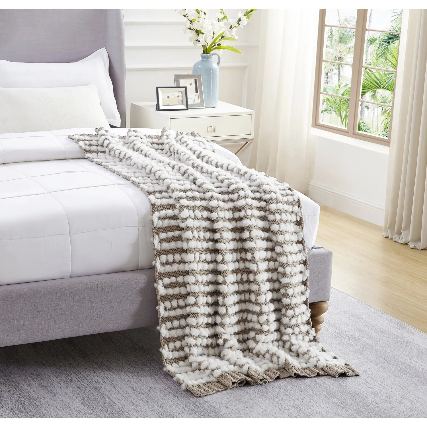 Joselyn Faux Fur Throw