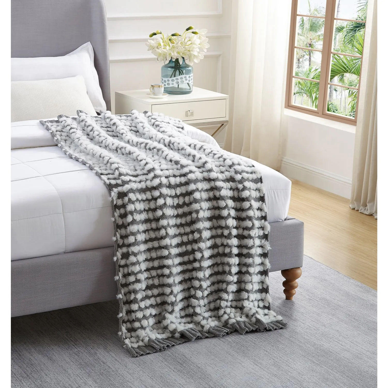 Joselyn Faux Fur Throw