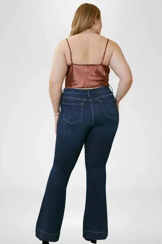 Kancan Plus Size Flare Jeans