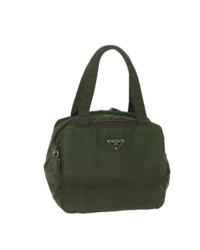 Khaki Nylon Hand Bag