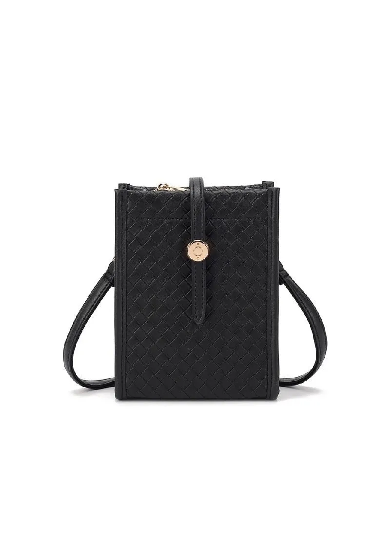 Mini Woven Vegan Leather Bag