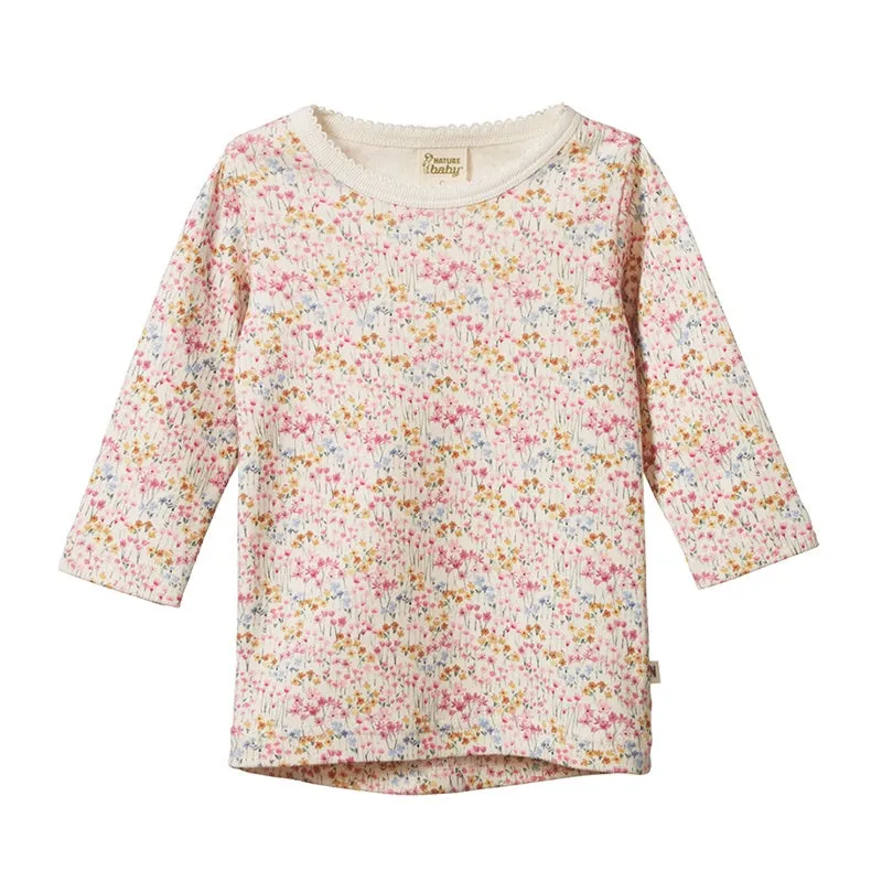 Nature Baby LS Cloud Tee - Wildflower Mountain