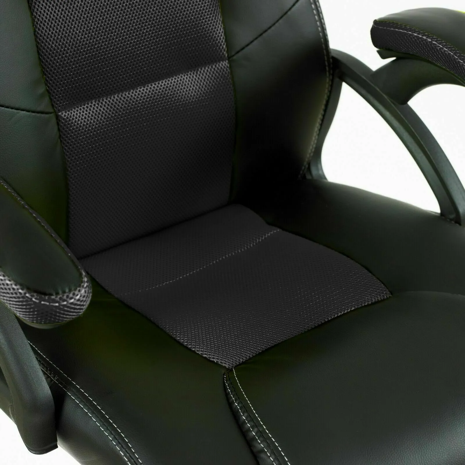 Neo Black Leather Mesh PC Gaming Office Chair