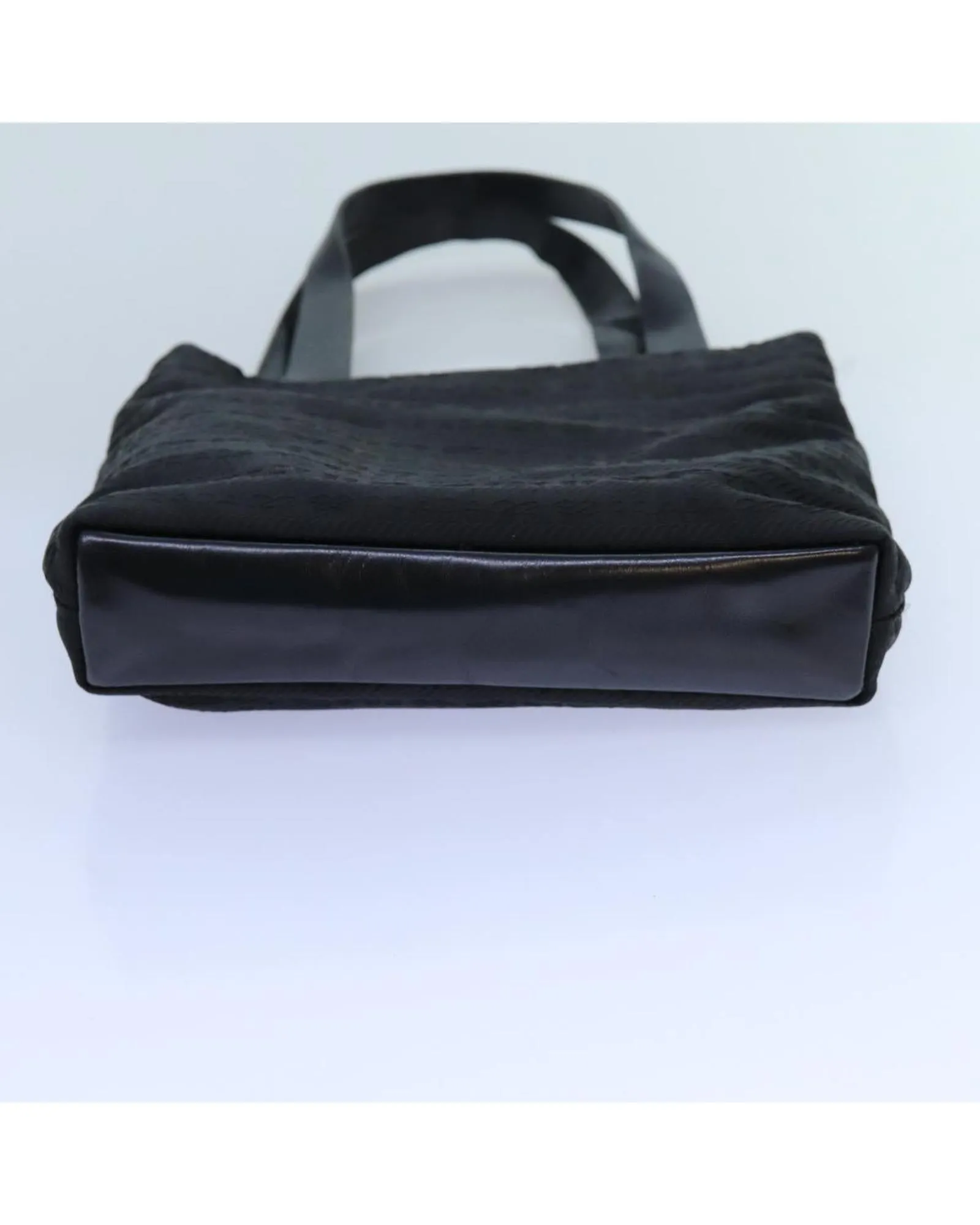 Nylon Black Hand Bag with Dust Bag - Made in Italy