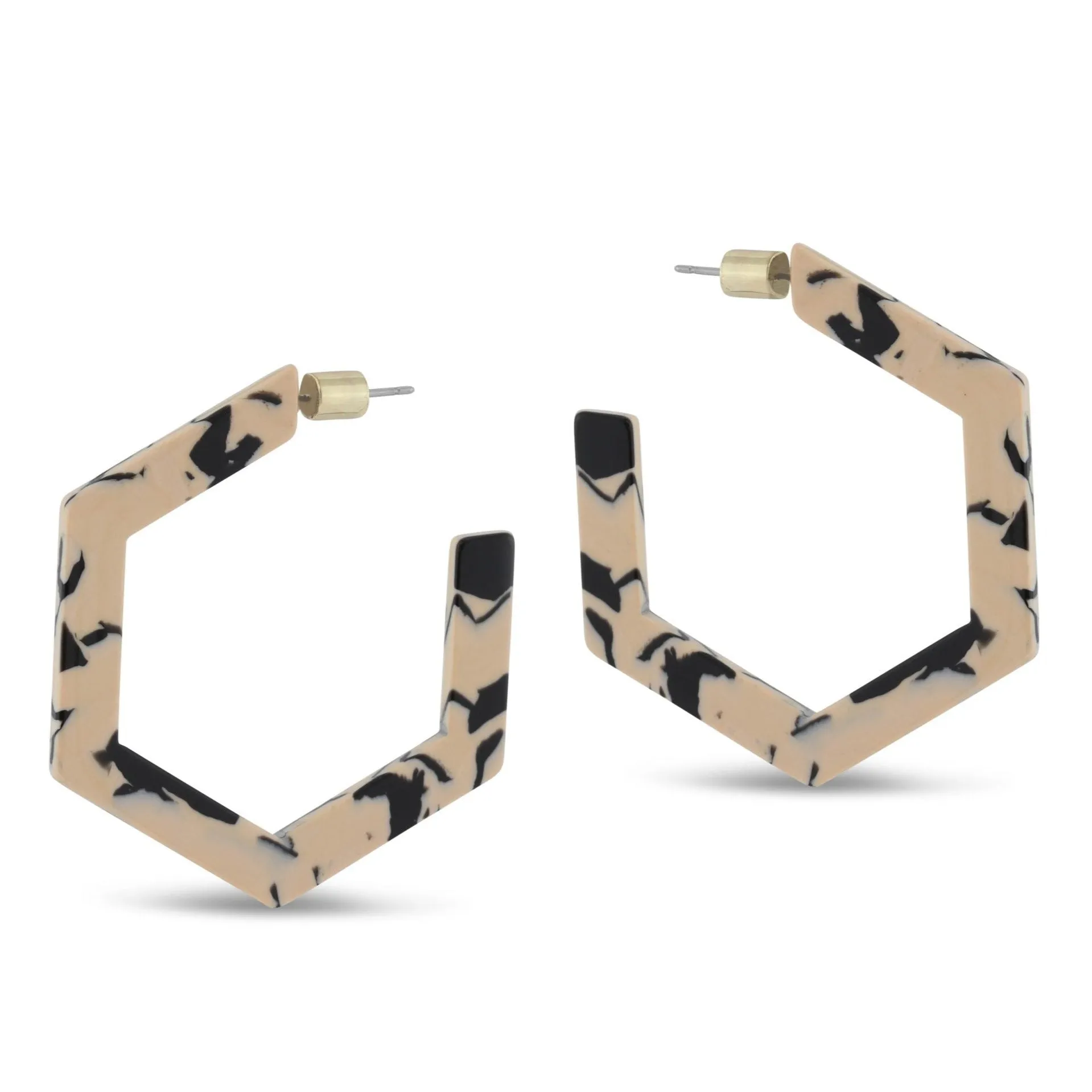 Olivia Hexagon Earrings