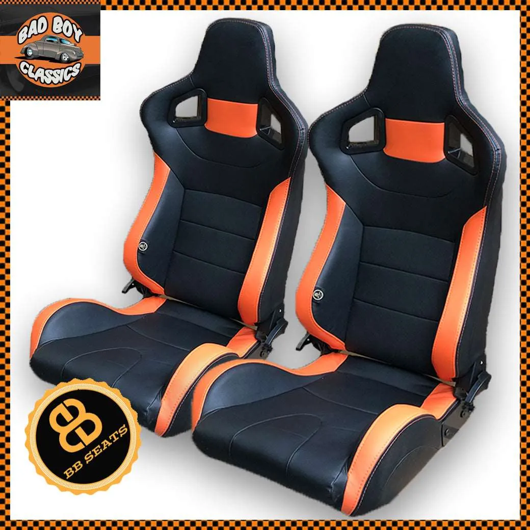 Pair BB6 Reclining Tilting Bucket Sports Seats   Runners