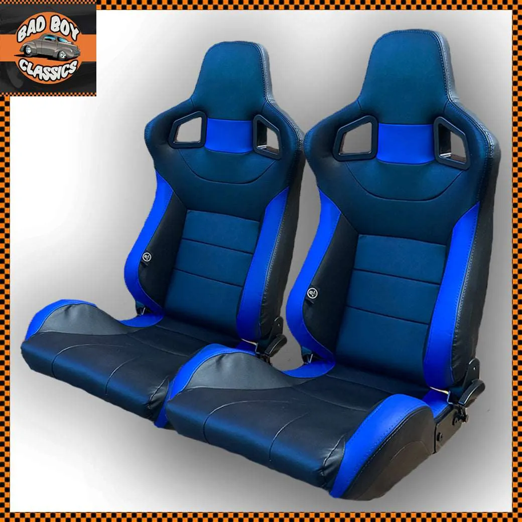 Pair BB6 Reclining Tilting Bucket Sports Seats   Runners