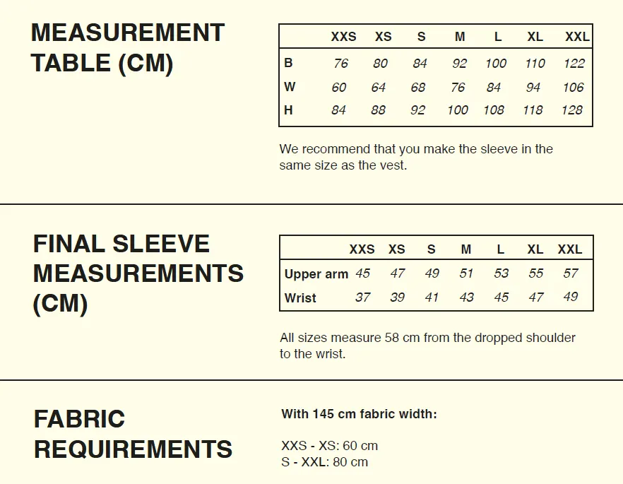 PDF Pattern - Topstitch Vest x Box Sleeves | Puff and Pencil