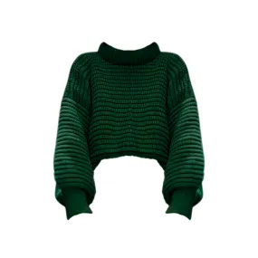 Pre Order: Balloon Sleeves Alpaca Knitted Sweater