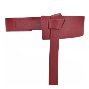 Pre Order:  Knotted Faux Leather Waist Belt