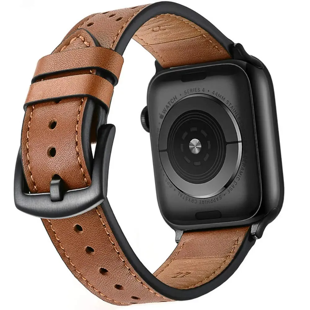 Prestige Leather Band For Apple Watch Multiple Colors Available