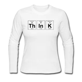 "ThInK" (black) - Women's Long Sleeve T-Shirt