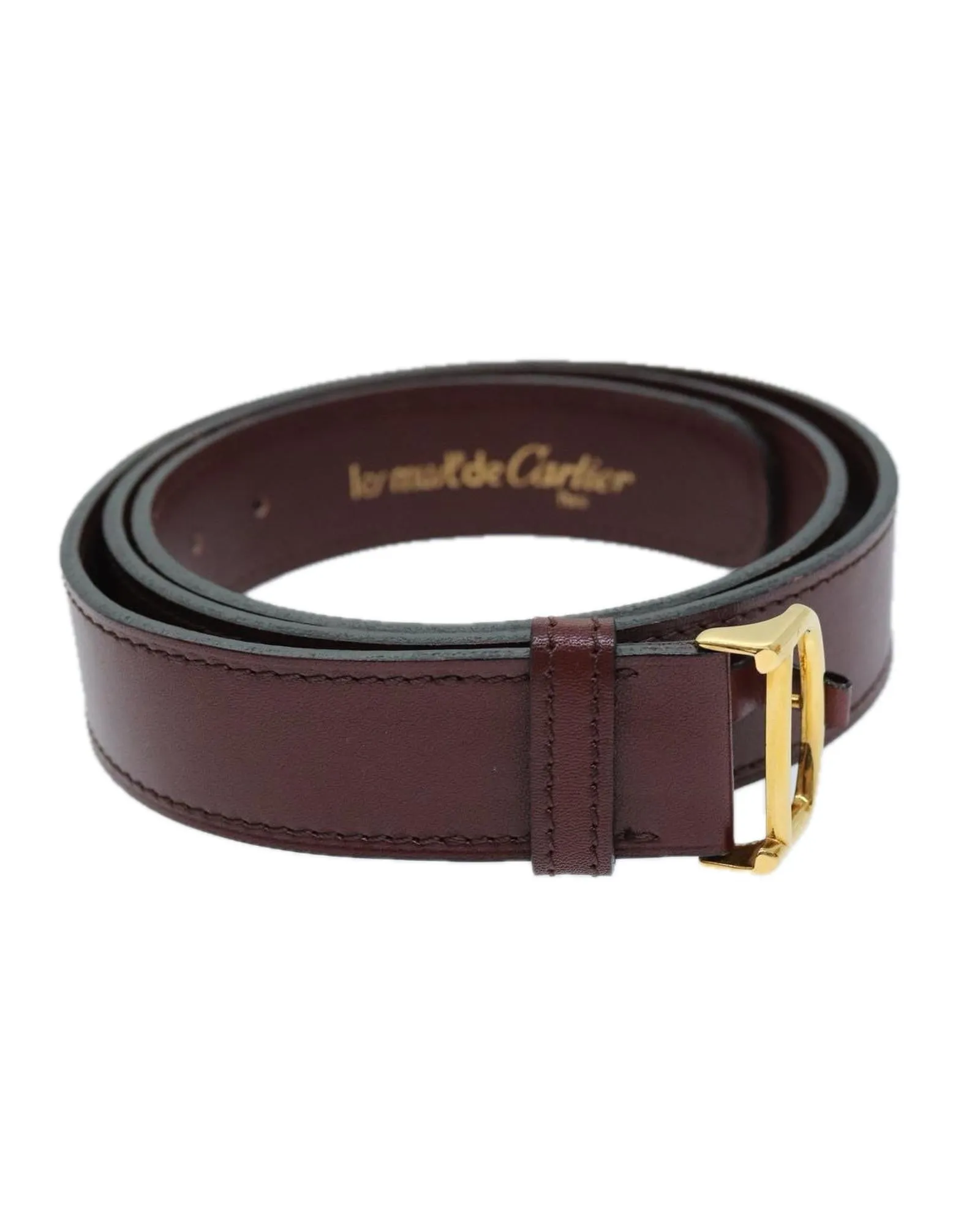 Red Leather Belt - 39.8 Inches