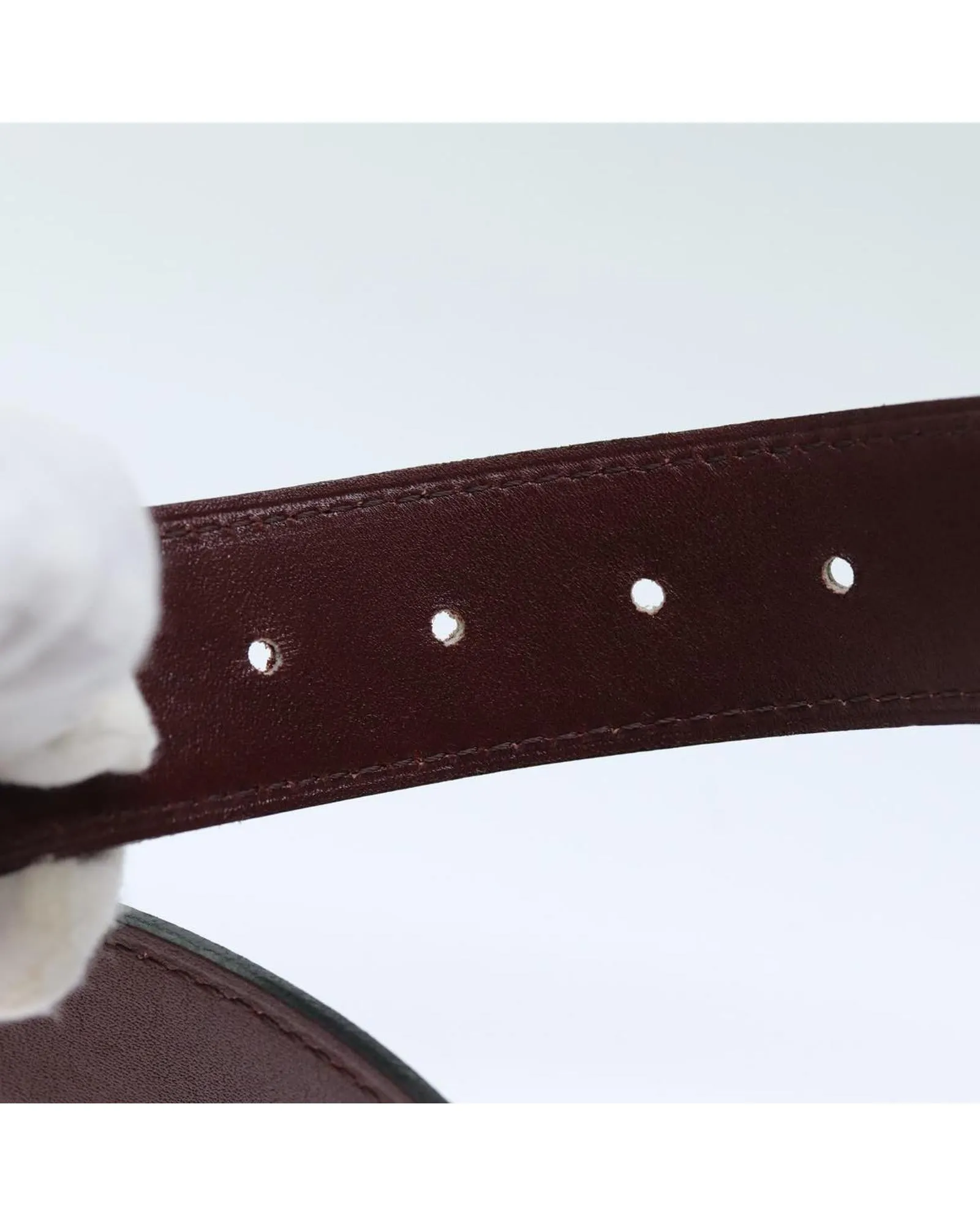 Red Leather Belt - 39.8 Inches