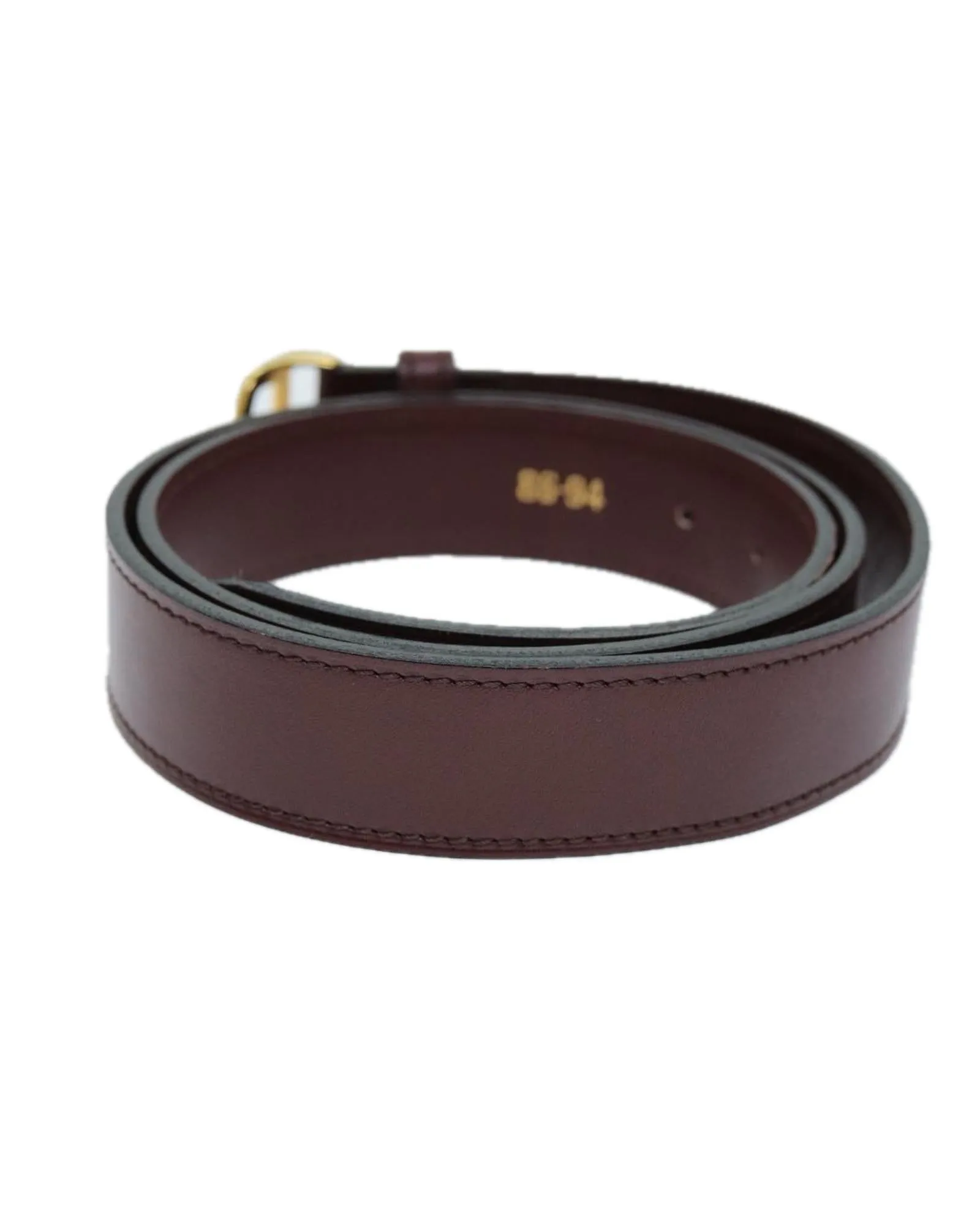 Red Leather Belt - 39.8 Inches