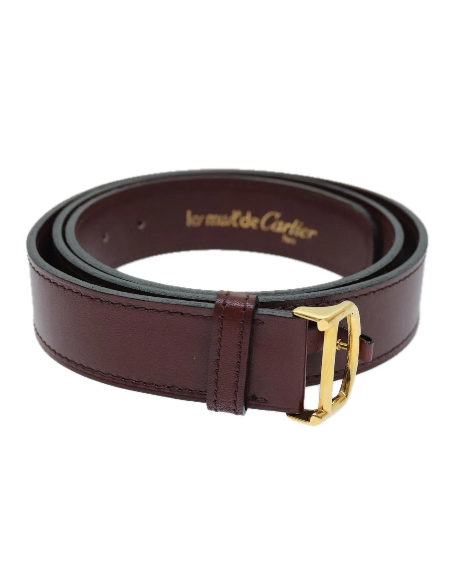 Red Leather Belt - 39.8 Inches