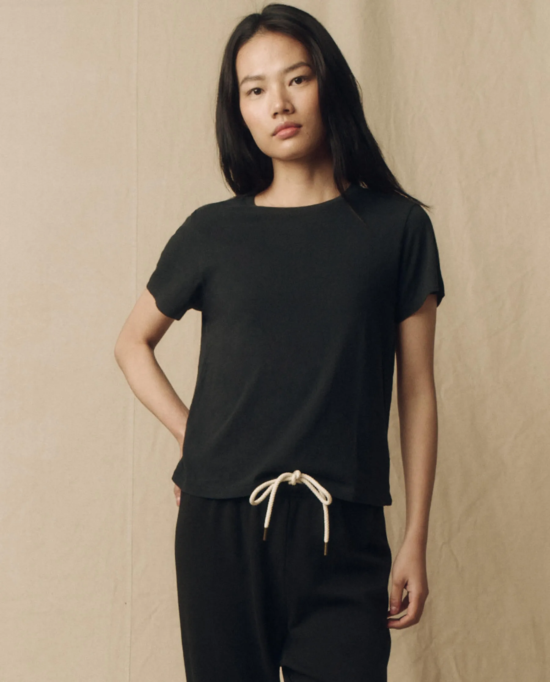 The Little Tee. Solid -- Almost Black