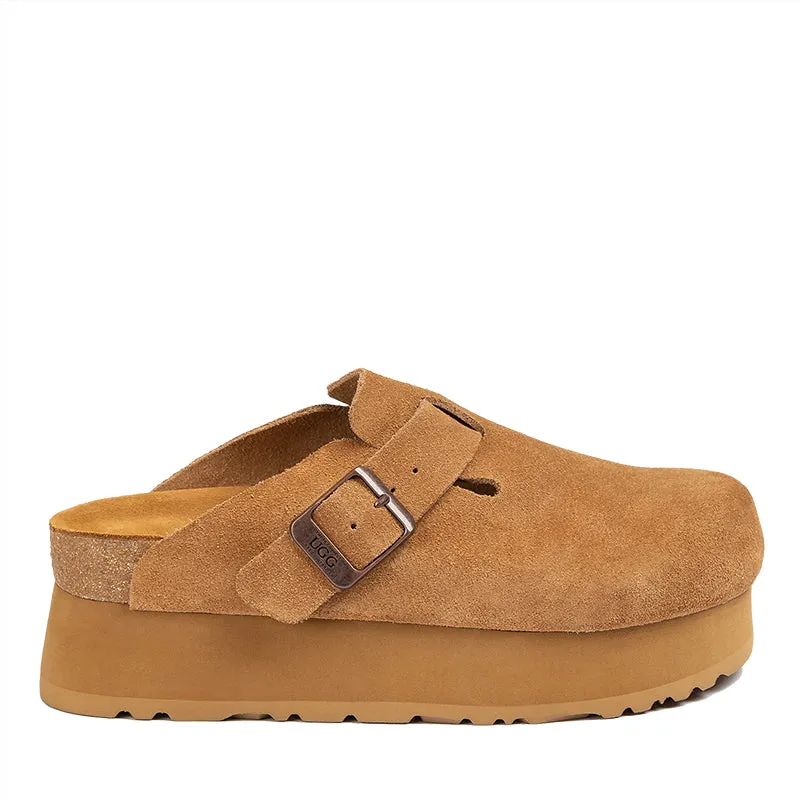 UGG Valentina  Platform Suede Leather