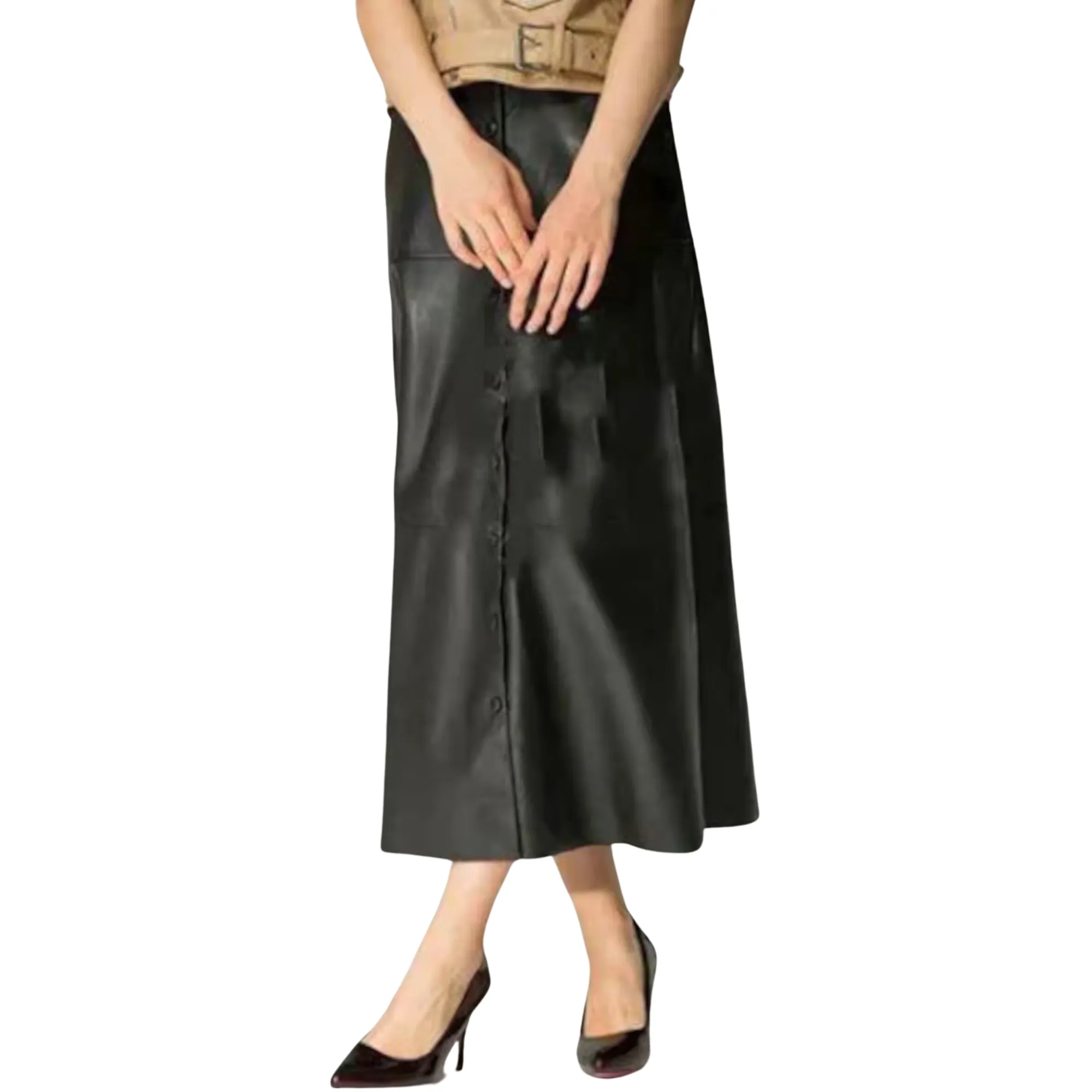 Womens Leather Skirt