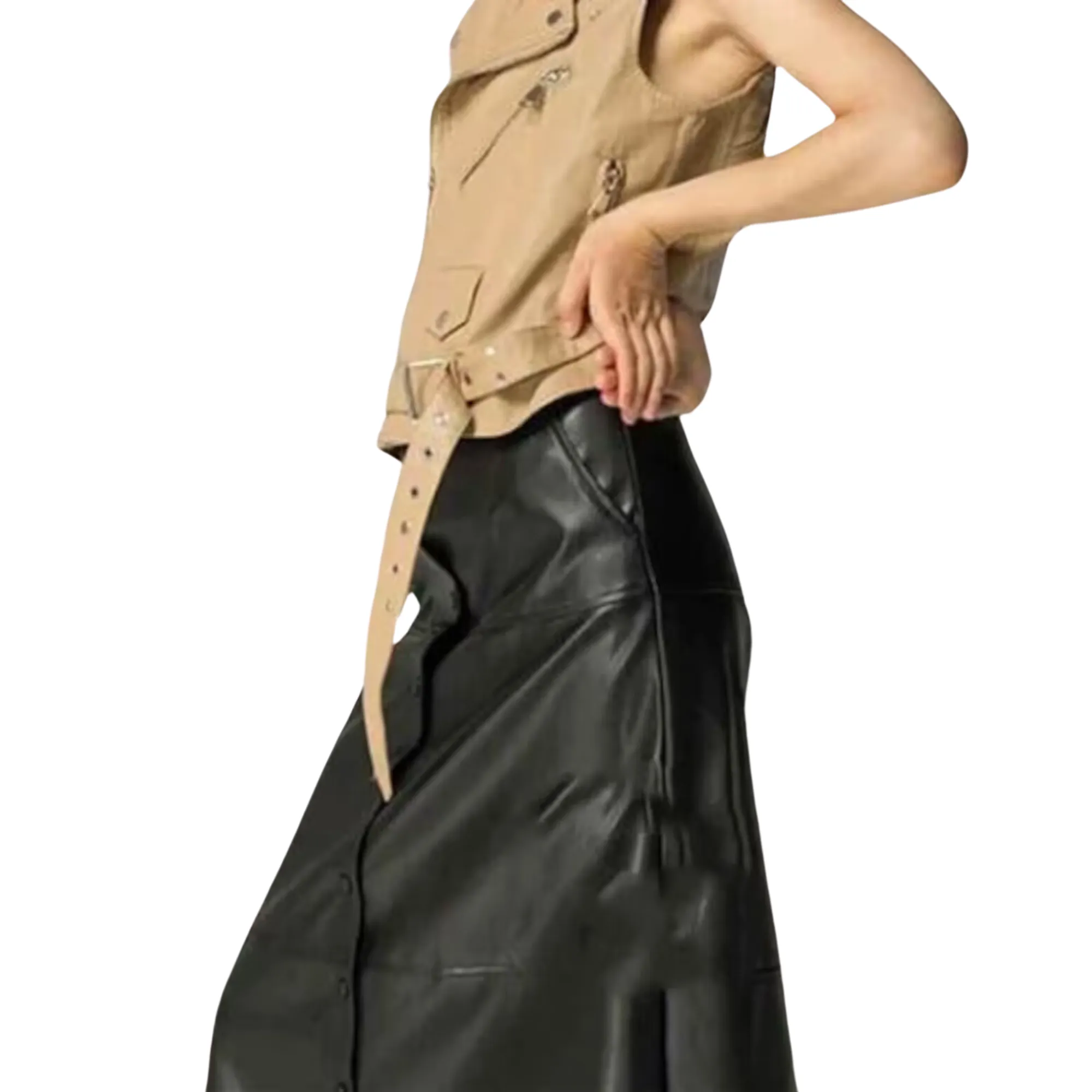 Womens Leather Skirt